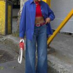 Πουκάμισο Albus Μπλε Ρουά Oversized