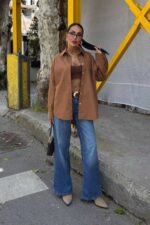 Πουκάμισο Albus Καφέ Oversized