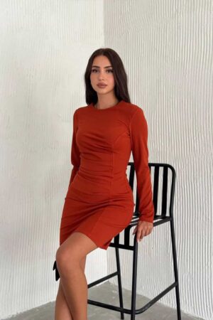 Φόρεμα Galla Κεραμιδί Mini