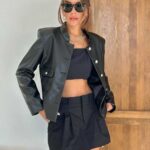 Σακάκι Plinius Μαύρο Δερματίνη