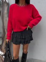 Πουλόβερ Notte Κόκκινο