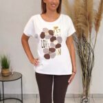 Mπλουζα Grace λευκή κοντομάνικη