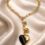 Κολιέ αλυσίδα με καρδιά
