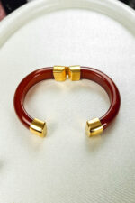 Βραχιόλι χειροπέδα καφέ - Image 2