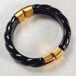 Βραχιόλι χειροπέδα μαύρο