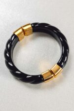 Βραχιόλι χειροπέδα μαύρο