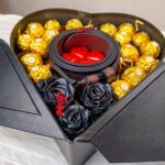 Ανδρικό δώρο σε μαύρη κασετίνα καρδιά