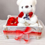 Κόκκινο Gift Box με Αρκουδάκι & Κολιέ