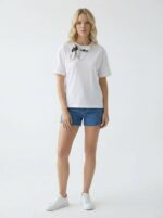 Μπλούζα  Pearlina Κοντομάνικη Άσπρη