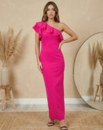 Φόρεμα maxi Celadon Φούξια